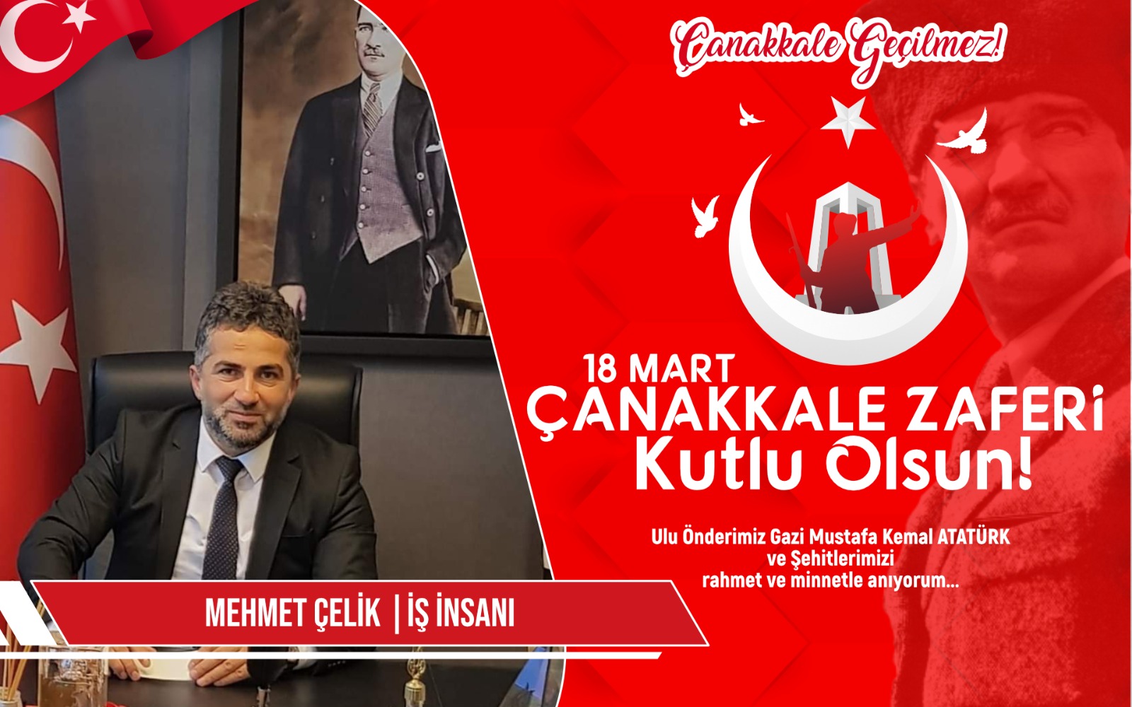 Mehmet Çelik’ten Kutlama ve Anma mesajı