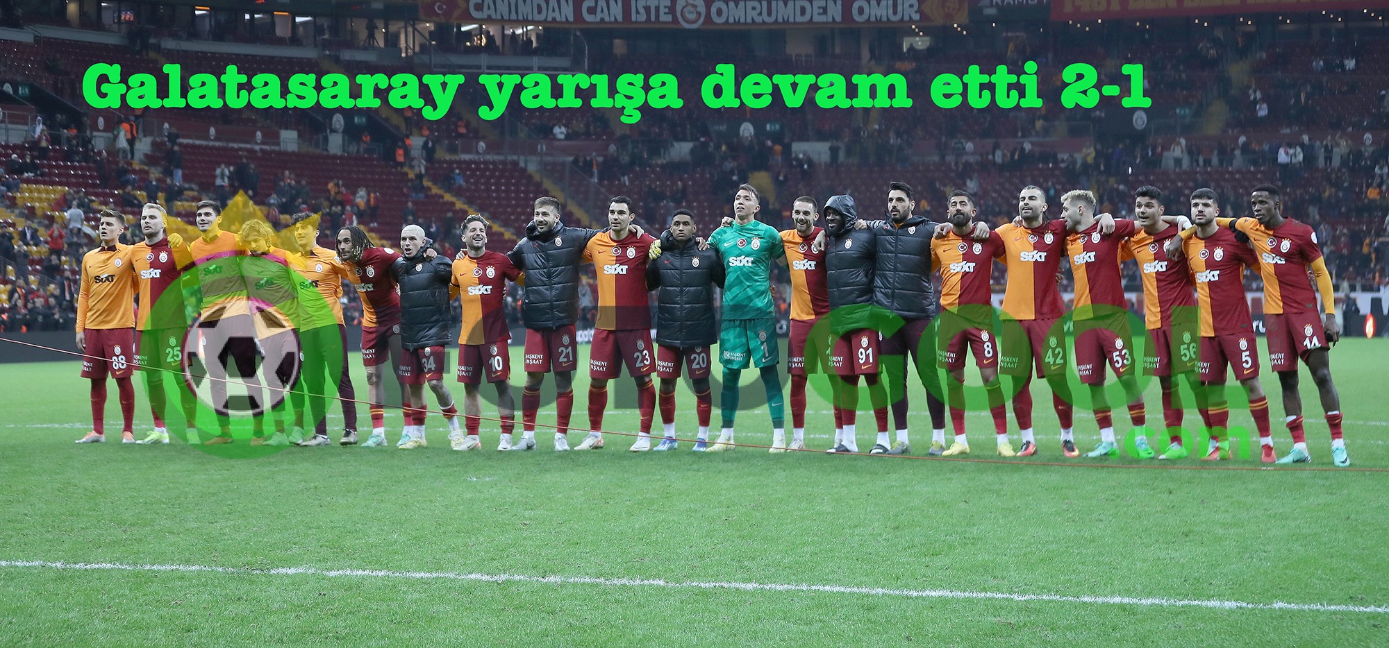 Galatasaray Yarışa devam etti 2-1