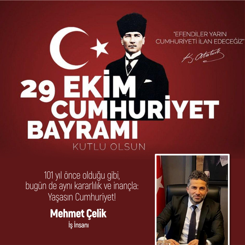 Mehmet Çelik’ten Kutlama Mesajı