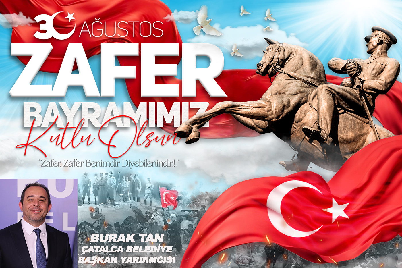 BURAK TAN’DAN 30 AĞUSTOS ZAFER BAYRAMI KUTLAMA MESAJI