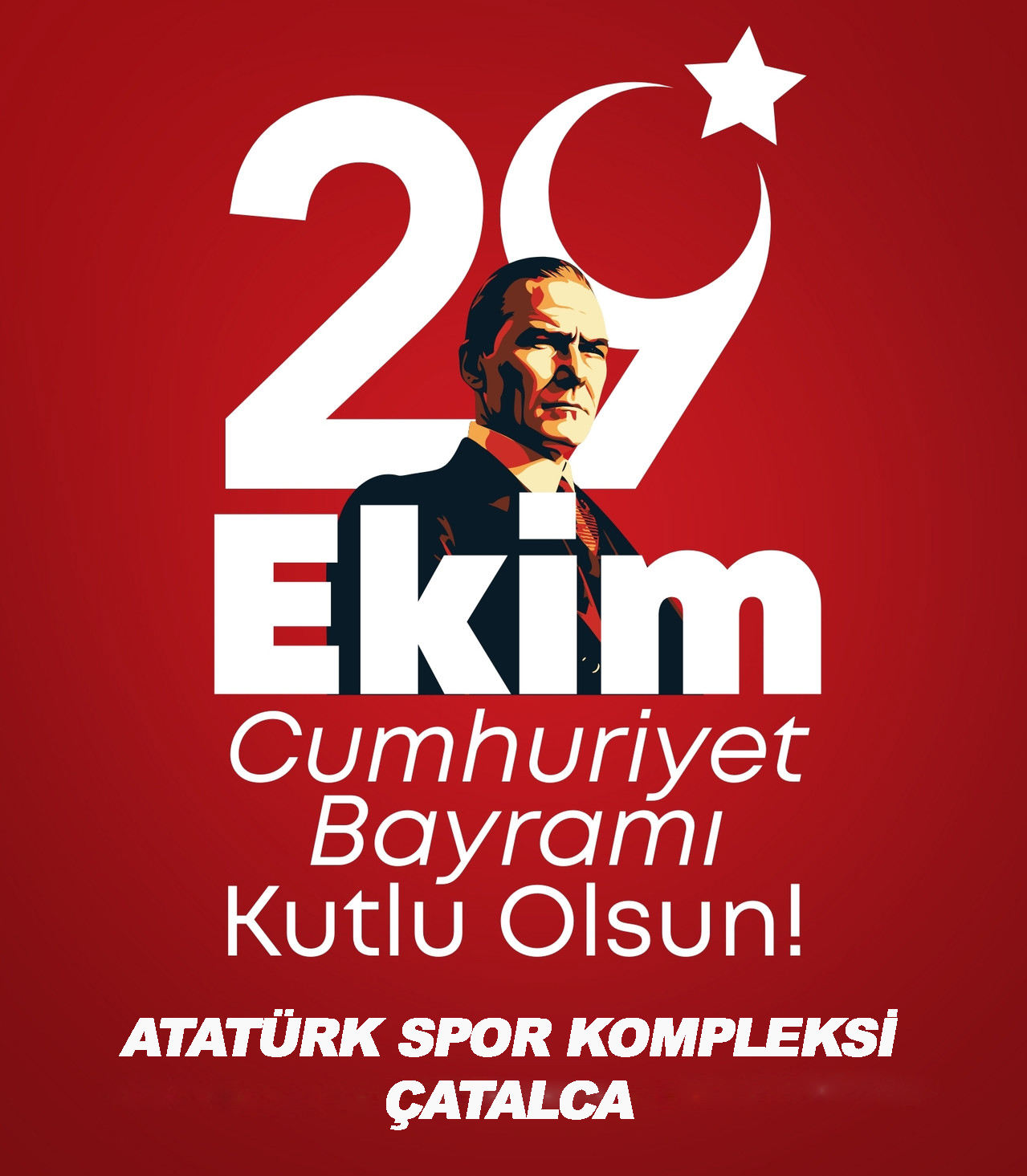 ATATÜRK SPOR KOMPLEKSİ’NDEN CUMHURİYET BAYRAMI KUTLAMASI