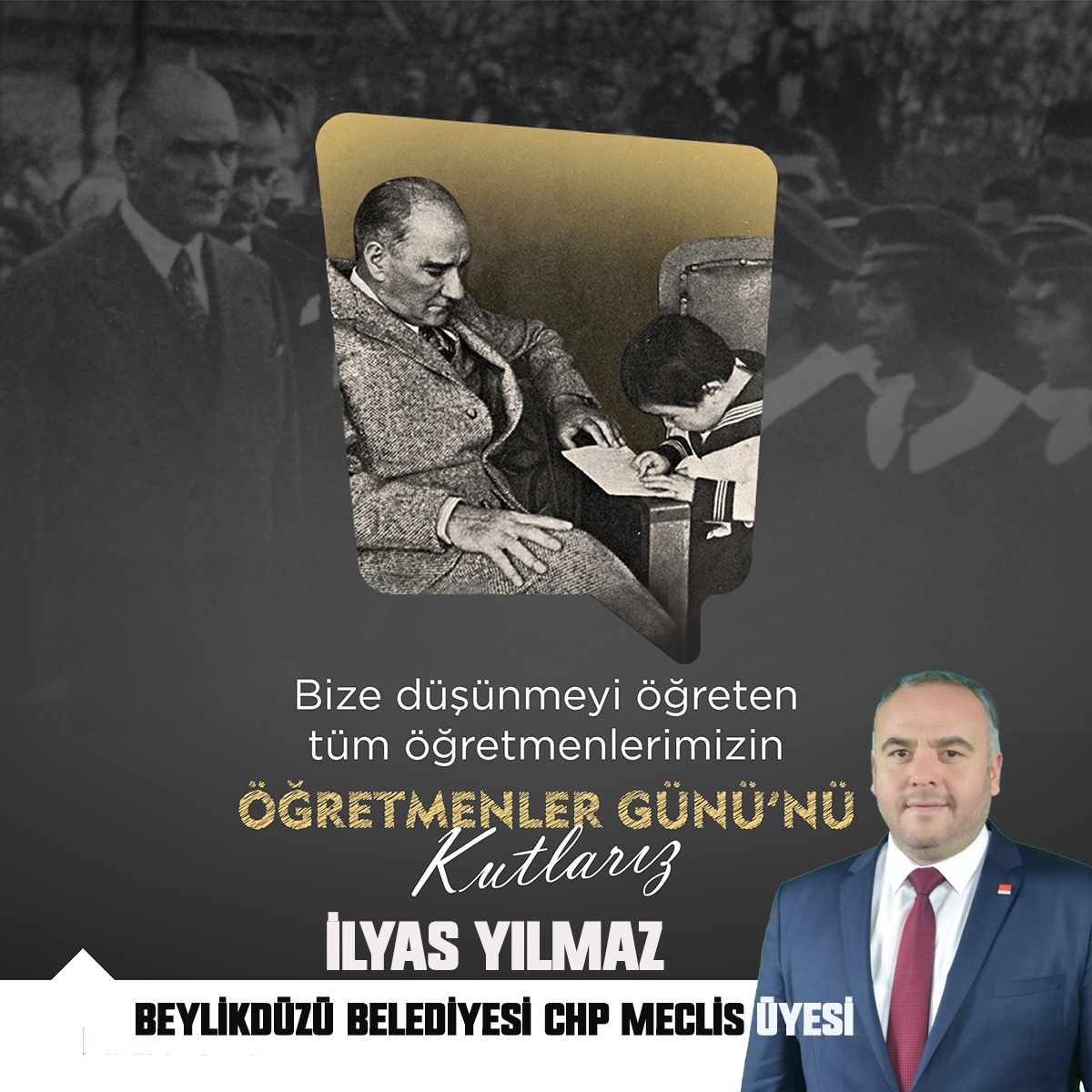 İLYAS YILMAZ’DAN 24 KASIM ÖĞRETMENLER GÜNÜ İLE İLGİLİ MESAJI