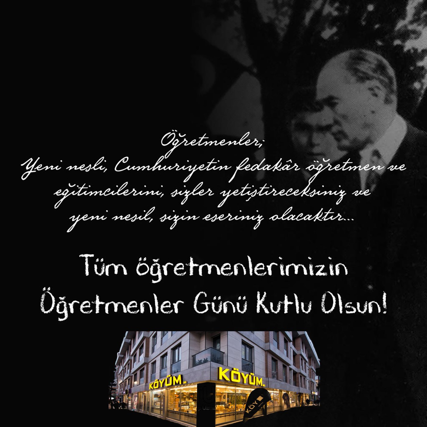 KÖYÜM KEBAP’TAN 24 KASIM ÖĞRETMENLER GÜNÜ İLE İLGİLİ MESAJI