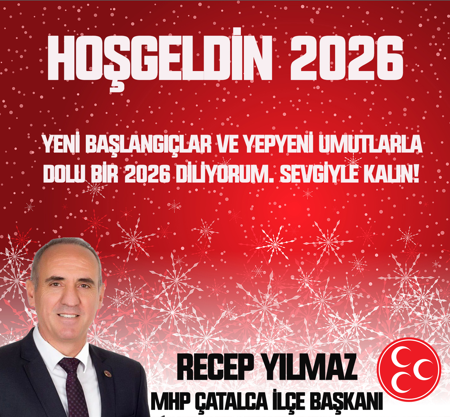 RECEP YILMAZ’DAN YENİ YIL KUTLAMA MESAJI