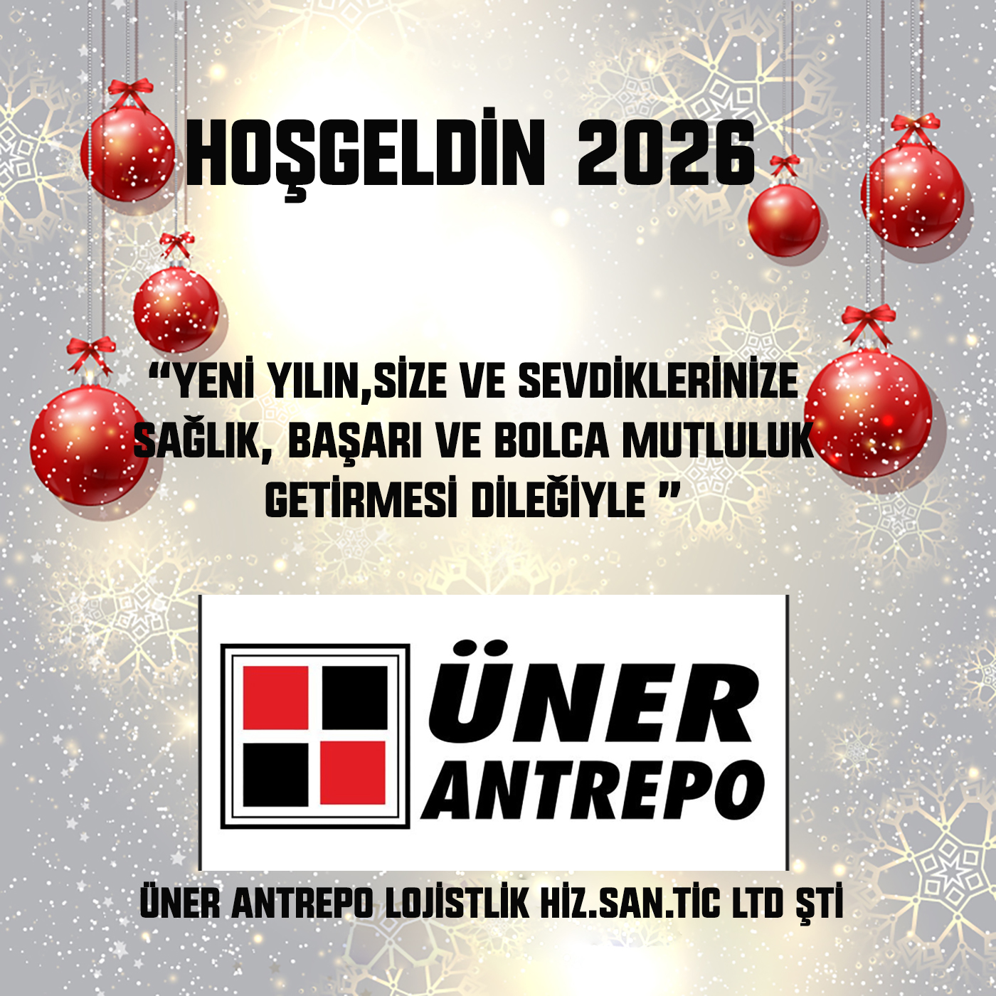 ÜNER ANTREPO’DAN YENİ YIL KUTLAMA MESAJI