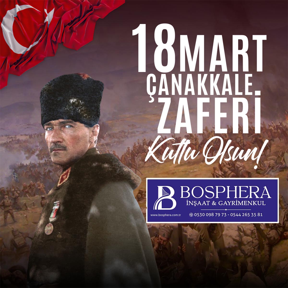 BOSPHERA’DAN 18 MART ÇANAKKALE ZAFERİ VE ŞEHİTLERİ ANMA MESAJI