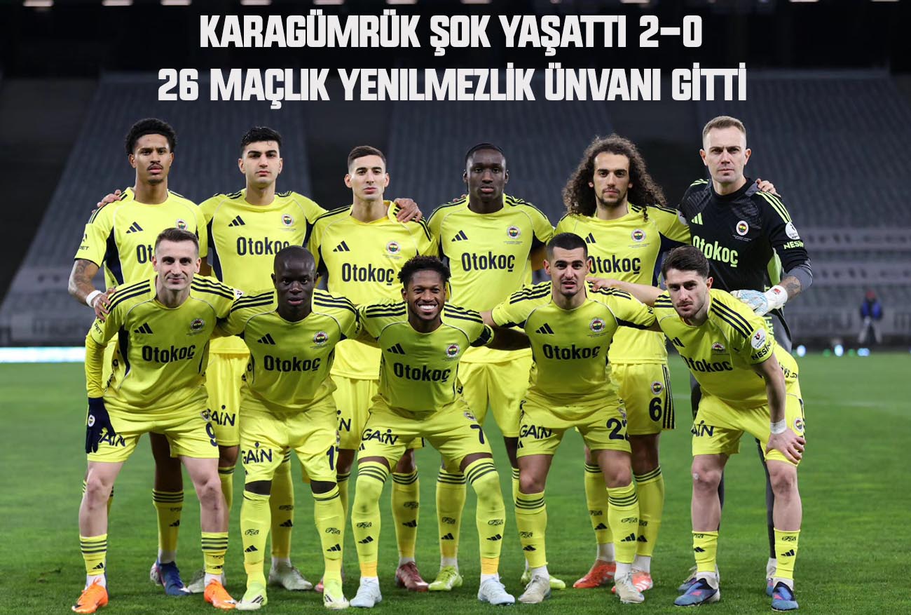 Fenerbaheçe’de şok 2-0