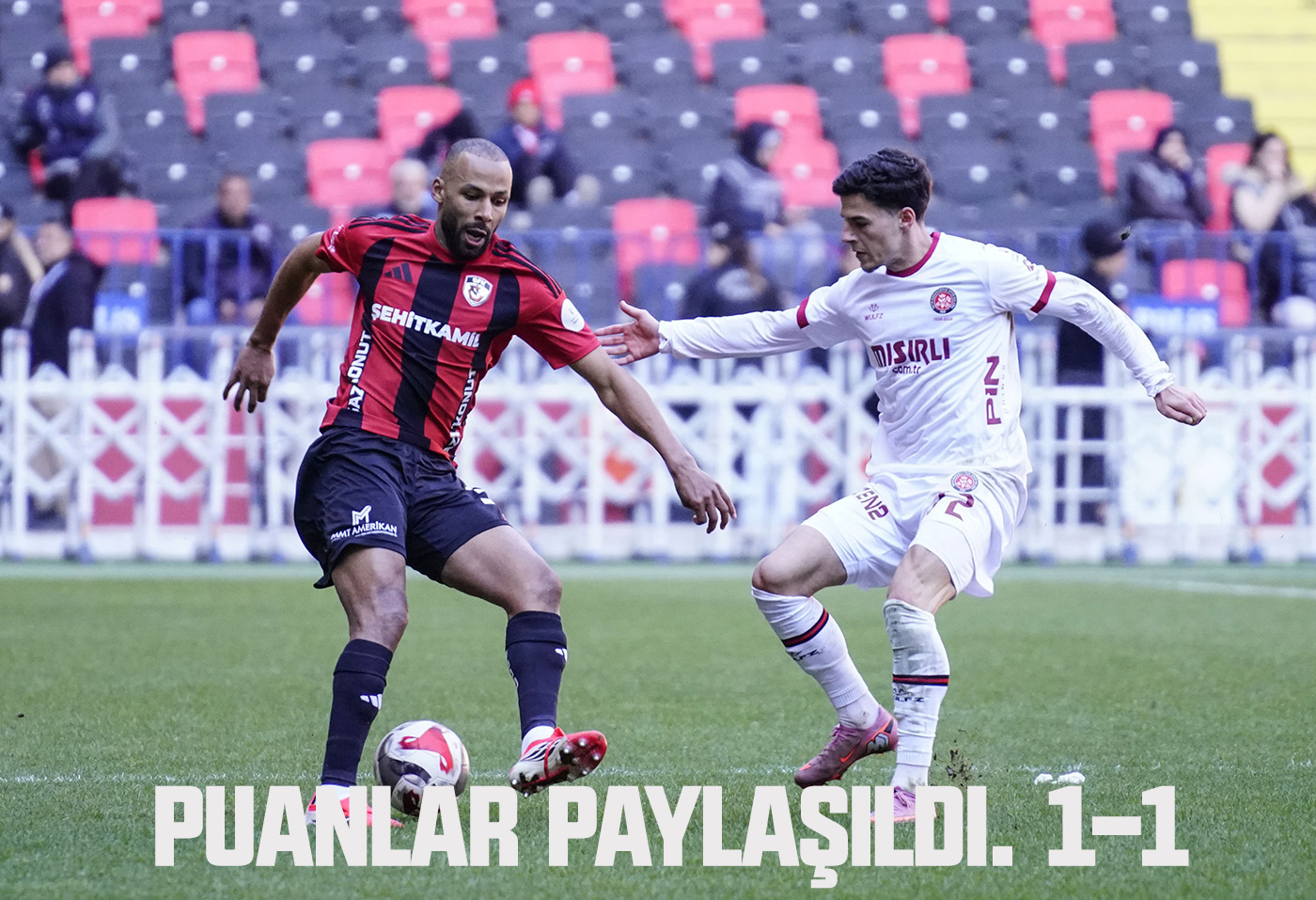 Puanlar paylaşıldı. 1-1