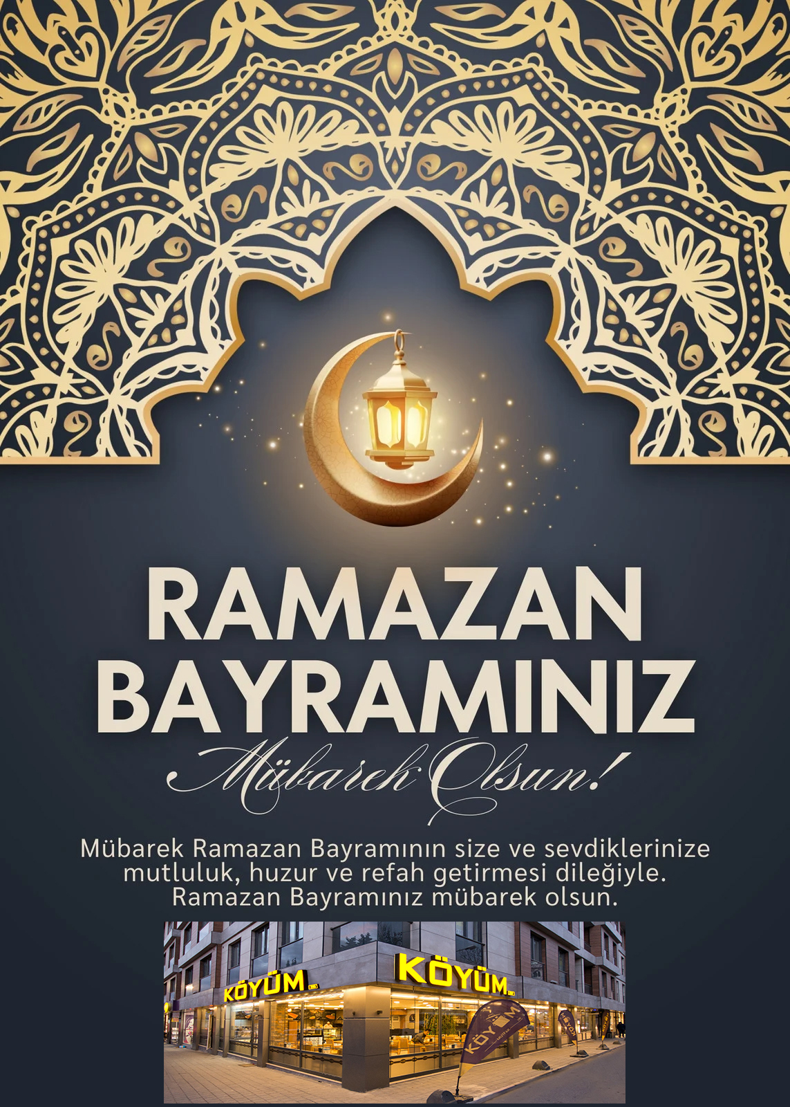 KÖYÜM KEBAP’TAN  RAMAZAN BAYRAMI KUTLAMA MESAJI