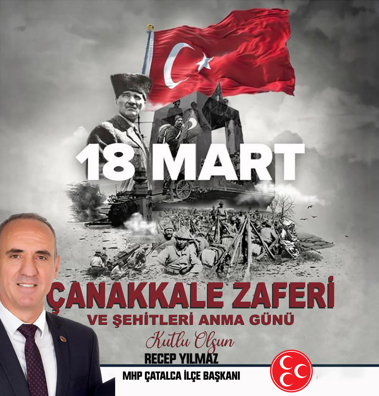 RECEP YILMAZ’DAN 18 MART ÇANAKKALE ZAFERİ VE ŞEHİTLERİ ANMA MESAJI