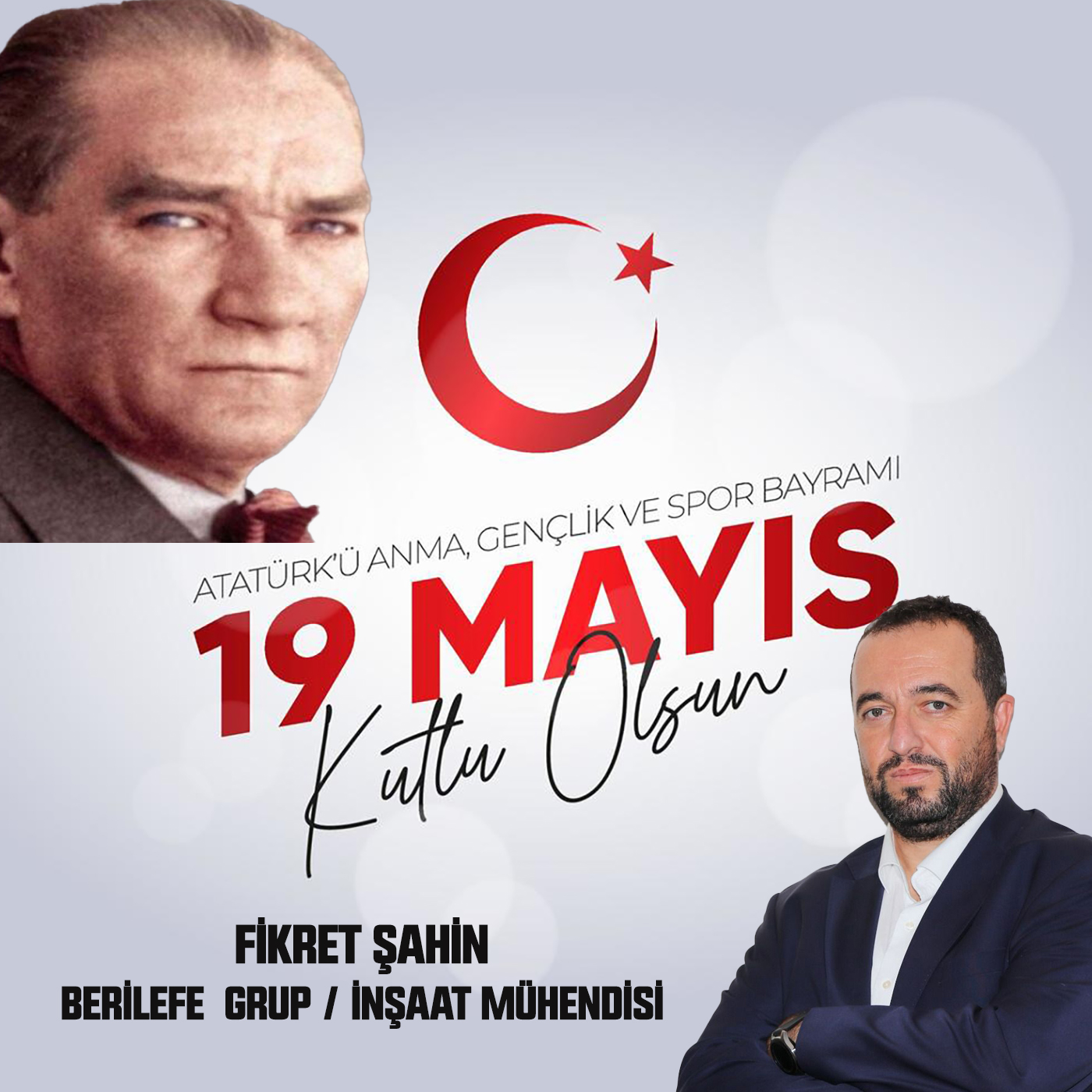 FİKRET ŞAHİN’DEN  19 MAYIS BAYRAMI MESAJI