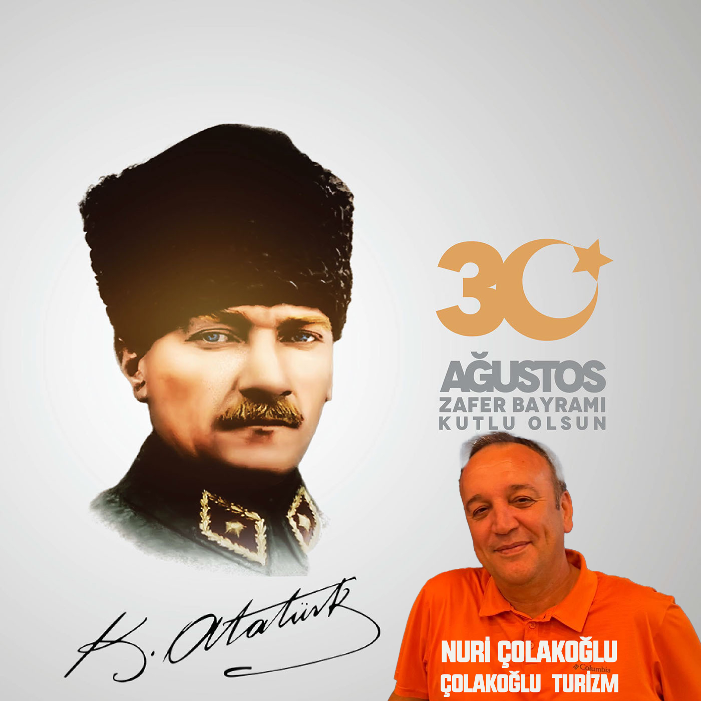 NURİ ÇOLAKOĞLU’NDAN 30 AĞUSTOS ZAFER BAYRAMI KUTLAMA MESAJI