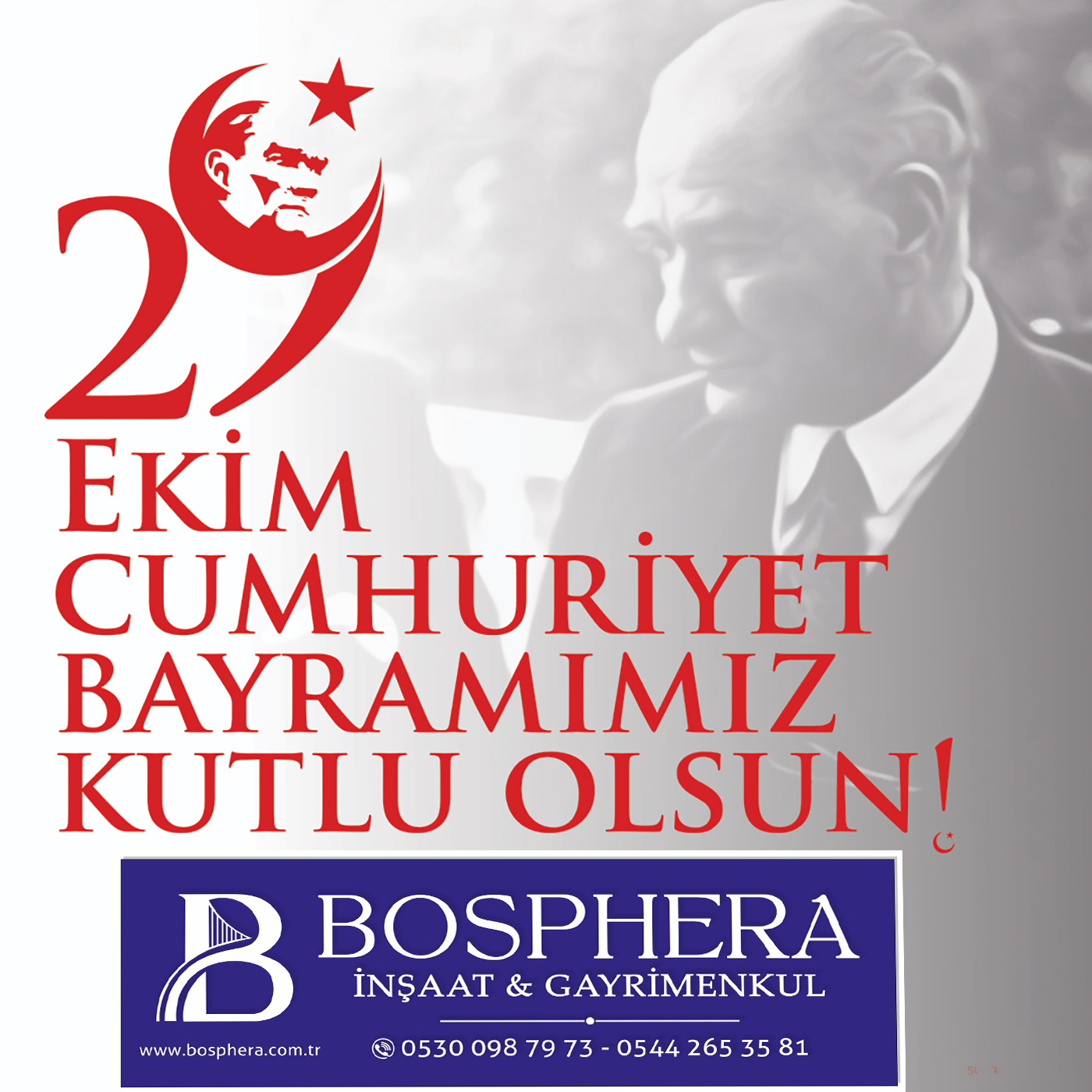 BOSPHERA’DAN CUMHURİYET BAYARAMI KUTLAMA MESAJI